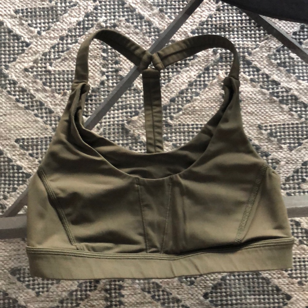 Lululemon olive green sportsbra